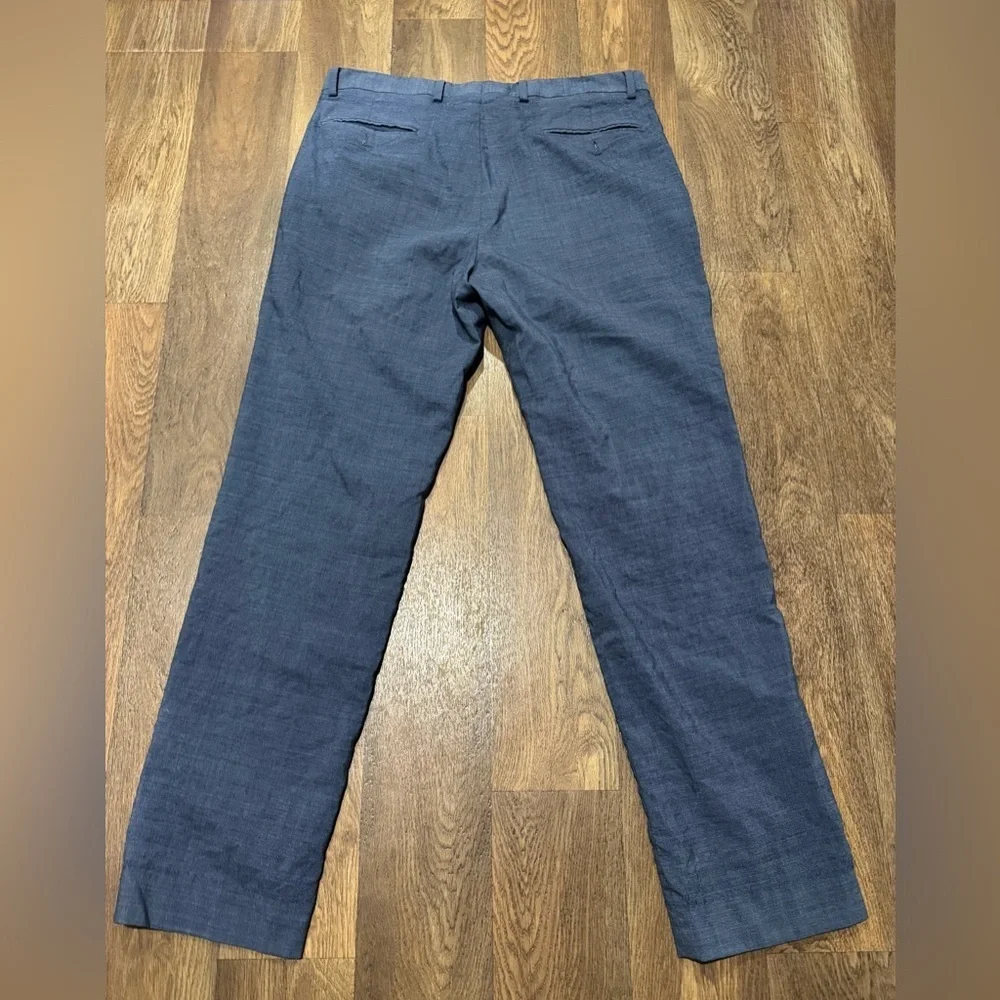 Jos. A. Bank Blue Brr Comfort Flat Front Dress Pants Trousers Wool Size 34x32